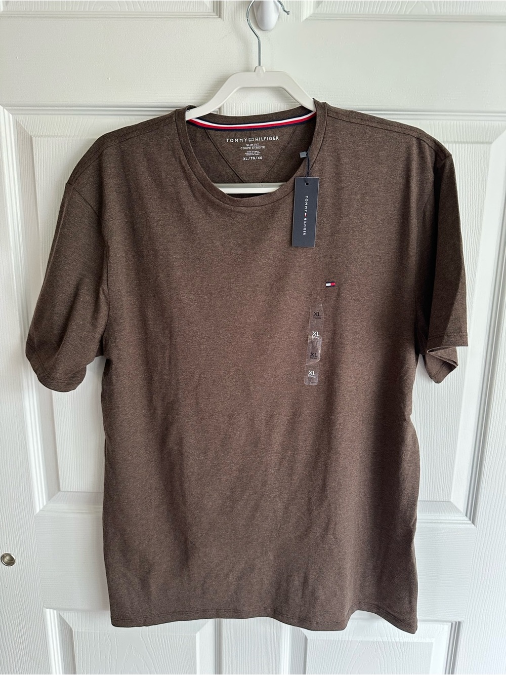 Tommy Hilfiger Brown Short Sleeve Crewneck Tee